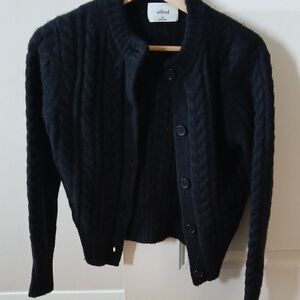 Wilfred Charcoal Cable Knit Sweater